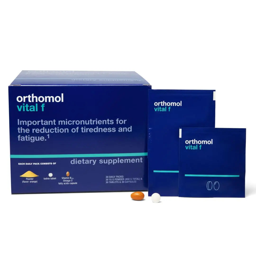 Orthomol Vital F Powder & Tablet Packet, Women's Multivitamin, 30-Day Supply, Vitamins A, B, C, D, E, K, Calcium, Iodine, Omega-3… OrthomolAu supplements