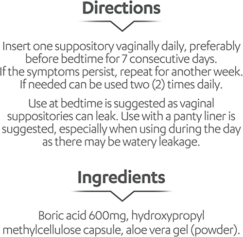 AZO Boric Acid Vaginal Suppositories (30 Count) + Complete Feminine Balance Daily Probiotics for Women AZOAu supplements