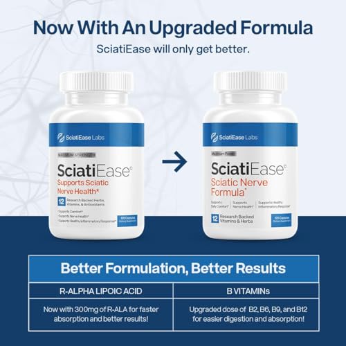 SciatiEase Sciatic Nerve Health Support - Sciatic Nerve Supplement with Pea, Vitamin B SciatiEaseUS supplements