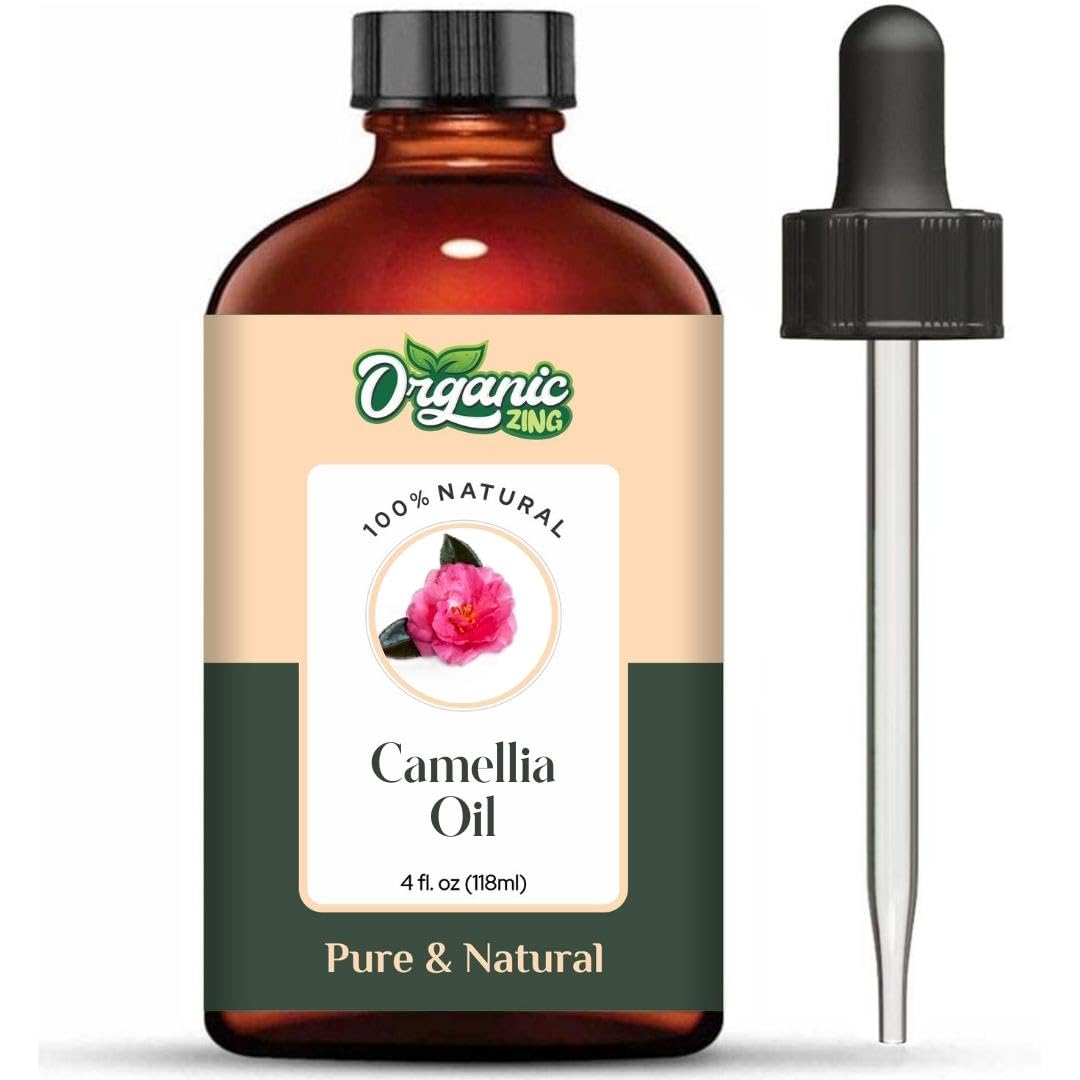 Organic Zing Camellia (Camellia Japonica) Oil | Pure & Natural Carrier Oil for Skincare, Hair Care & Massage ORGANIC ZINGAu supplements