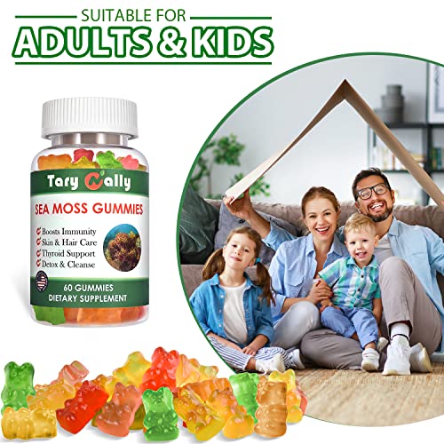 Tary Nally Sea Moss Gummies, Organic Irish Sea Moss Gummies for Adults & Kids Tary NallyUS supplements
