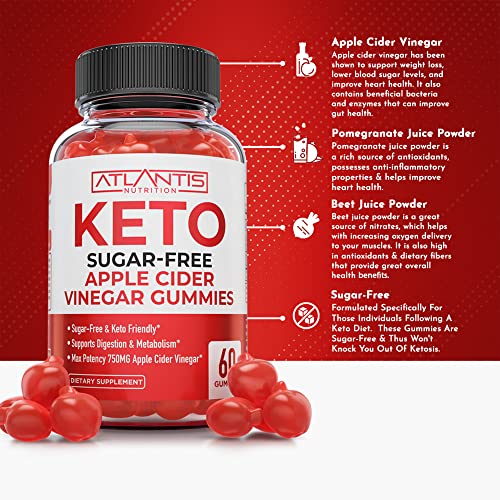 Sugar-Free Keto ACV Gummies for Weight Loss - Apple Cider Vinegar Keto ACV Gummies Atlantis NutritionUS supplements