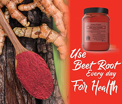 Beet Root Powder 2 lb. by Aroma Depot Raw & Non-GMO I Vegan & Gluten Free I Nitric Oxide Aroma DepotUS supplements
