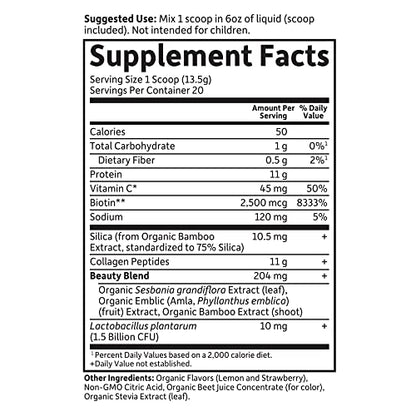 Garden of Life Grass Fed Collagen Beauty - Strawberry Lemonade, 20 Servings - Collagen Garden of LifeUS supplements