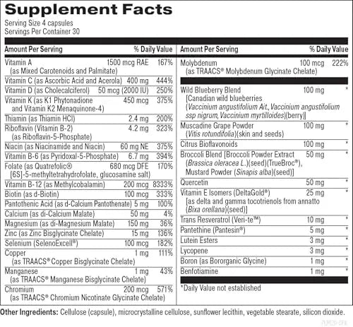 Designs for Beauty The Foundation of You - Women’s Multivitamin Supplement, 120 Count - with Vitamin D, Vitamin C, Folate, Tocotrienols, Lutein, Broccoli Seed, and Zinc Designs for BeautyAu supplements