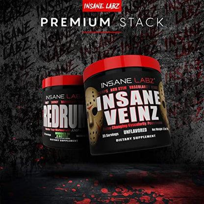 Insane Labz Insane Veinz Non Stimulant NO Enhancing Powder, Nitric Oxide Booster Insane LabzUS supplements