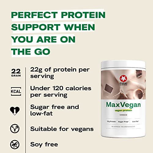 MaxiNutrition - MaxVegan Protein Powder, Chocolate - Plant Based Protein Food Supplement MaxiNutritionUS supplements