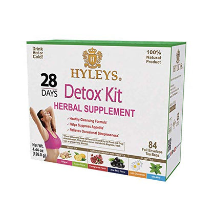 Hyleys Detox Tea for Cleanse - 28 Day Kit - 84 Tea Bags - Gift Gift For Mom For Mom HYLEYSUS supplements