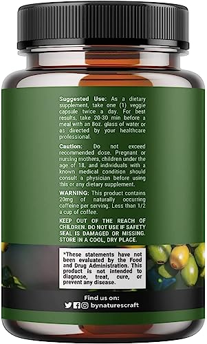 Pure Green Coffee Bean Extract Supplement – Best for Weight Loss Appetite Suppressant Natures CraftAu supplements