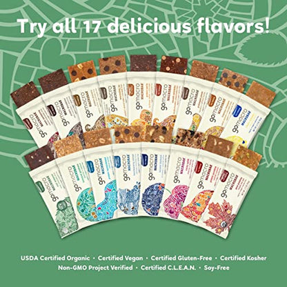 GoMacro MacroBar Organic Vegan Protein Bars - Mint Chocolate Chip, 2.3 Ounce Bars GoMacroUS supplements