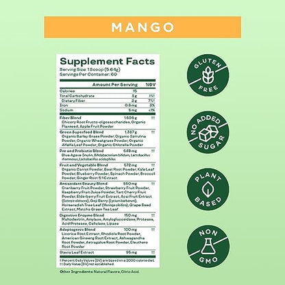 Bloom Nutrition Greens and Superfoods Powder for Digestive Health, Greens Powder Bloom NutritionUS supplements