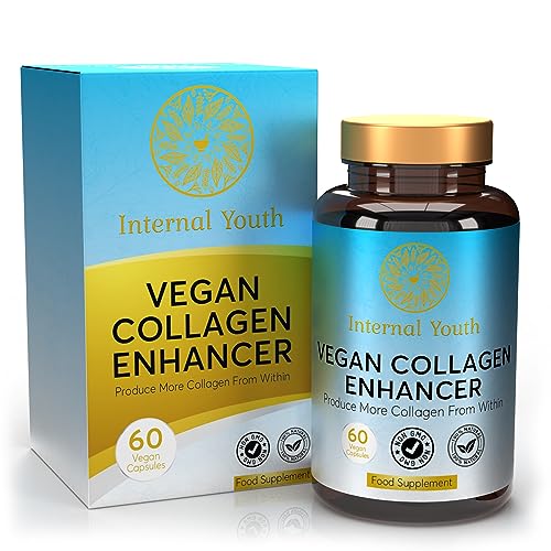Vegan Collagen Supplement for Women & Men - 60 Advanced Collagen Booster Tablets Internal YouthAu supplements