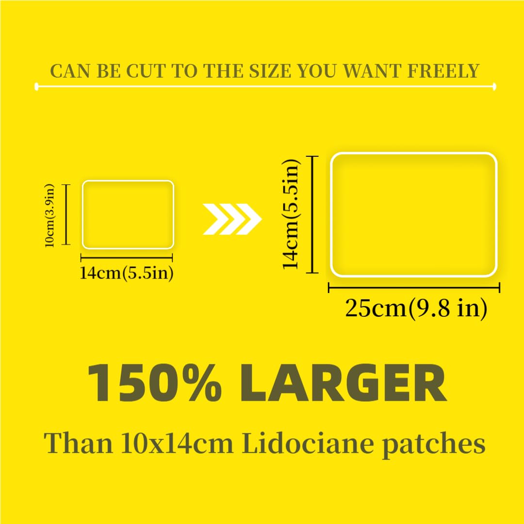 CARELAND 4% Extra Large Lidocaine Patches Maximum Strength Pain Relief Patch XL for Back & Shoulder,Back Pain Relief Products Patches & Flexible Fabric Numbs Away Pain, 6 Ct. CARELANDAu supplements