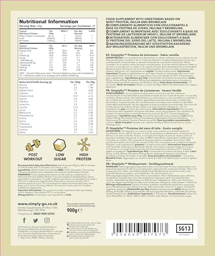 SimplyGo Whey Protein Powder | 900g | Simply Add 30g to Water, Juice or Shakes Simply SupplementsAu supplements