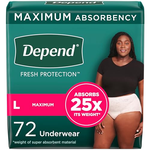 Depend Fresh Protection Adult Incontinence Underwear for Women DependUS supplements