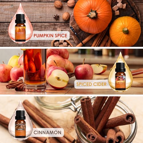 Autumn Fragrance Oil Set, Premium Fall Essential Oils for Diffuser and Candle Making -Cinnamon ARVIDSSONAu supplements