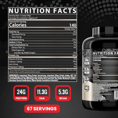 Nutrex Research Whey Protein Powder, Vanilla Muscle Infusion Whey Isolate w/EAA Nutrex ResearchUS supplements