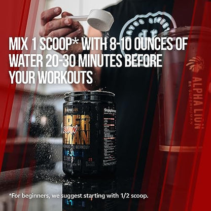 ALPHA LION Superhuman Burn 2-in-1 Metabolism Booster Pre Workout ALPHA LIONUS supplements