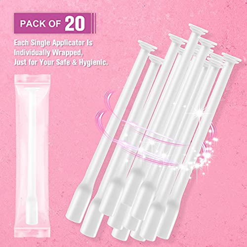 Nieteyrue 20-Packs Suppository Applicators for Women, Disposable, Individually Wrapped NieteyrueAu supplements