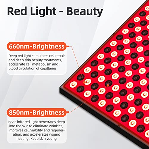 TherapSky Red Light Therapy Device 45W LED Red Infrared Light Therapy Lamp w/Remote Control and Timer therapskyAu supplements