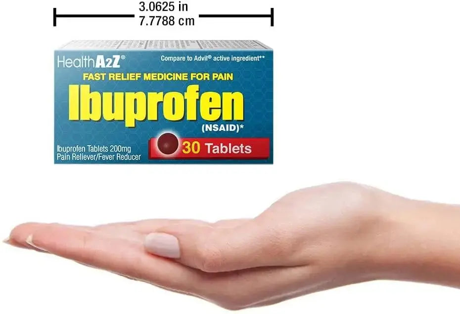 HealthA2Z® Ibuprofen Caplets 200mg | Pain Reliever & Fever Reducer | 24 Packs of 30 Tablets (720 Tablets Total) | Value Pack | NSAID HealthA2ZAu supplements