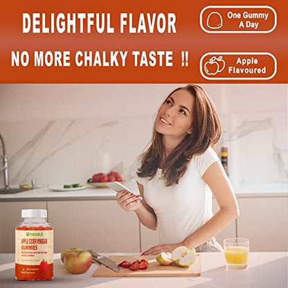 NOVALZ Apple Cider Vinegar Gummies for Weight Control, Detox, & Cleanse, 500mcg ACV NOVALZUS supplements