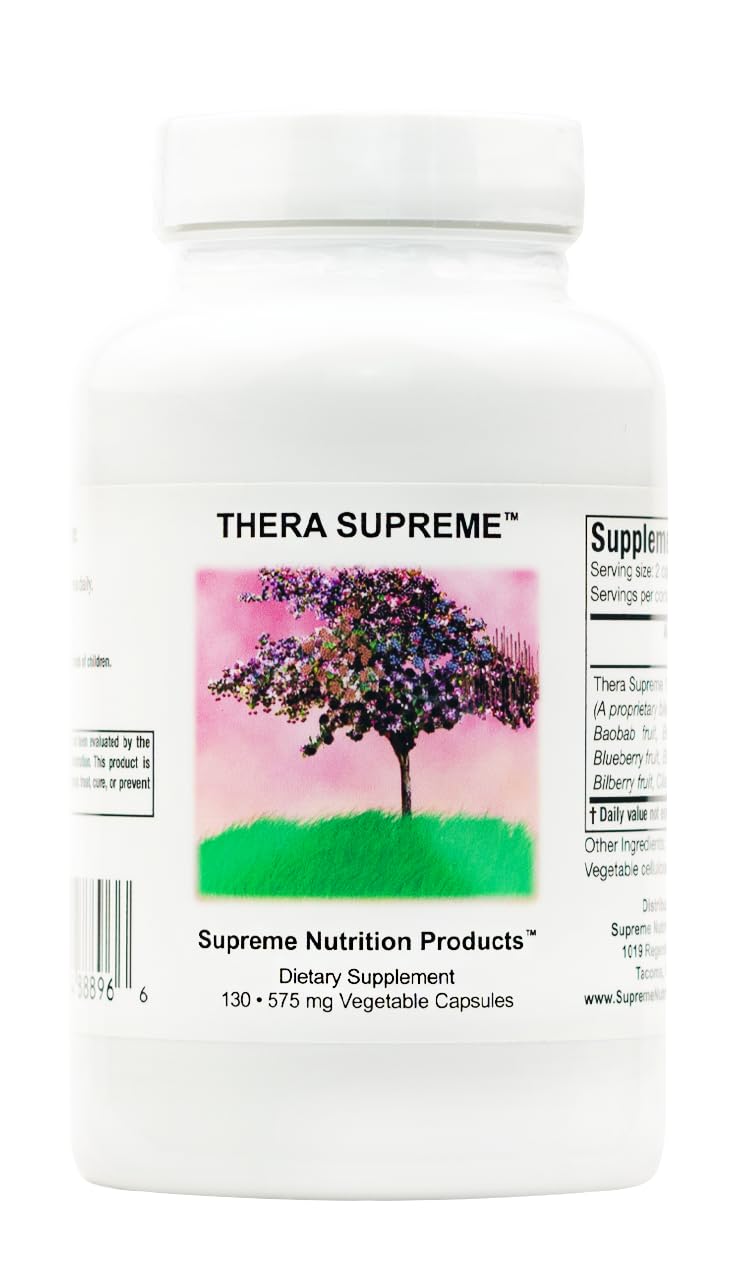 Supreme Nutrition Thera Supreme, 130 Pure Herbal Combination Vegetarian Capsules Supreme Nutrition ProductsAu supplements