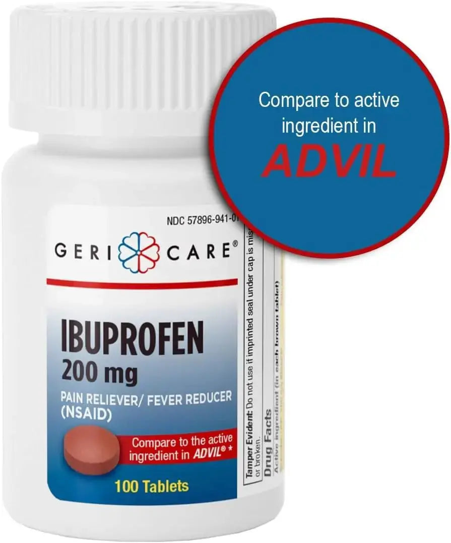 Geri Care IBUPROFEN Pain Relief Tablets (100 Count) GeriCareAu supplements