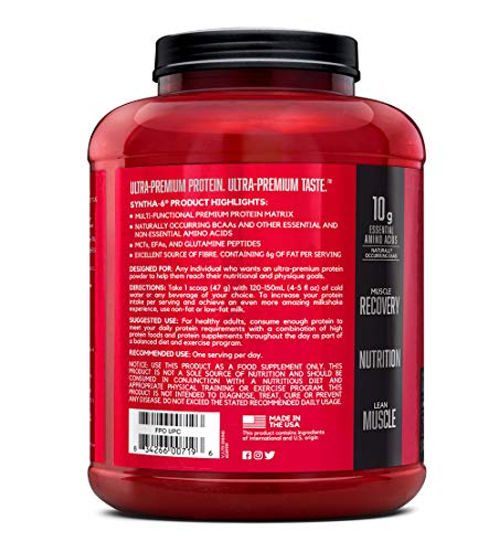 BSN SYNTHA-6 Whey Protein Powder with Micellar Casein, Milk Protein Isolate Powder BSNUS supplements