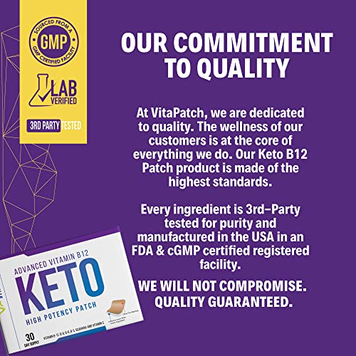 VitaPatch Keto Patch with B12 Methylcobalamin and Vitamin Guarana B12 Patch for Energy VitaPatchUS supplements