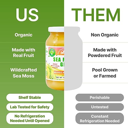 EverSmith Organics - Wildcrafted Irish Sea Moss Gel | Made in USA | Rich in Vitamins EverSmith OrganicsUS supplements