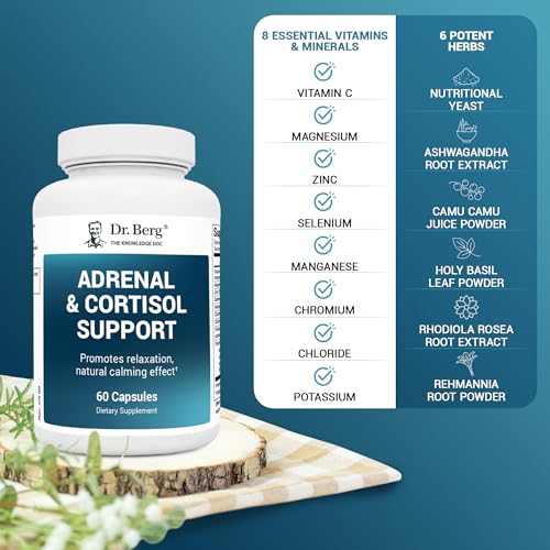 Dr. Berg Adrenal & Cortisol Capsules - Adrenal Supplement & Cortisol Manager - Mood Dr. Berg NutritionalsUS supplements