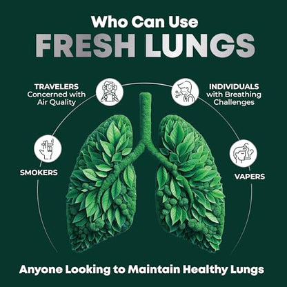 VitalWise Fresh Lungs Lung Detox and Cleanse Supplement with Mullein Leaf Extract VitalWiseUS supplements