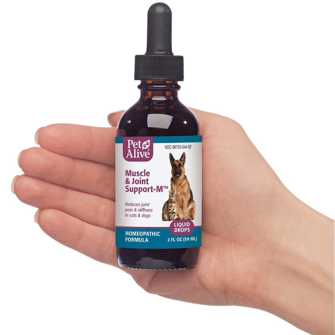 PetAlive Muscle and Joint Support-M - Natural Homeopathic Formula for Joint Pain and Stiffness in Pets - Supports Joint Health and Movement in Dogs and Cats - 59 mL PetAliveAu supplements