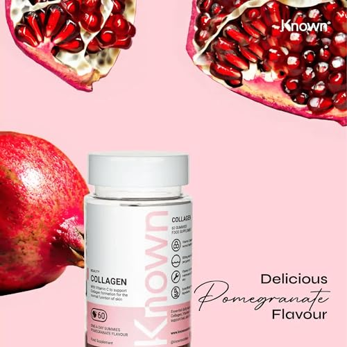 Marine Collagen Gummies by Known Nutrition with Vitamin C | 60 One-a-Day 500mg Hydrolysed Marine Collagen Gummies KnownAu supplements