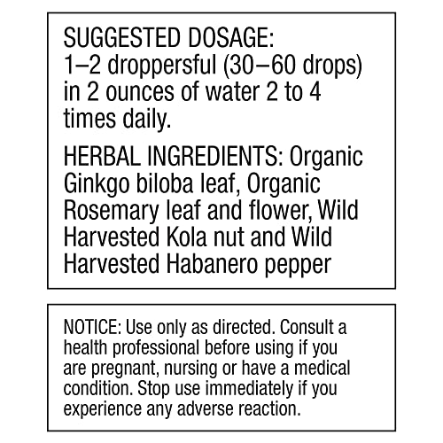 Brain Formula 2 oz. - Vegan and Wild-Harvested | Stimulates Circulation and and Improved Dr. Schulze'sUS supplements