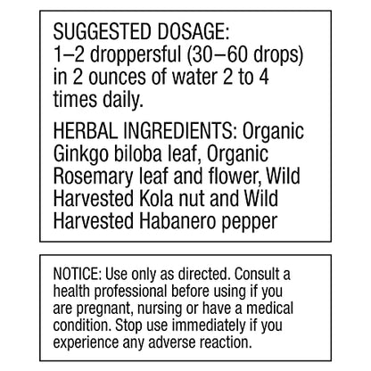 Brain Formula 2 oz. - Vegan and Wild-Harvested | Stimulates Circulation and and Improved Dr. Schulze'sUS supplements