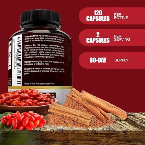 NutriFlair Premium Berberine HCL 1200mg, 120 Capsules - Plus Pure True Ceylon Cinnamon NutriFlairUS supplements