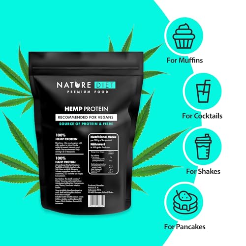 Nature Diet - Hemp Protein 1000g , Vegan , Protein Powder , Plant-Based Nature DietAu supplements