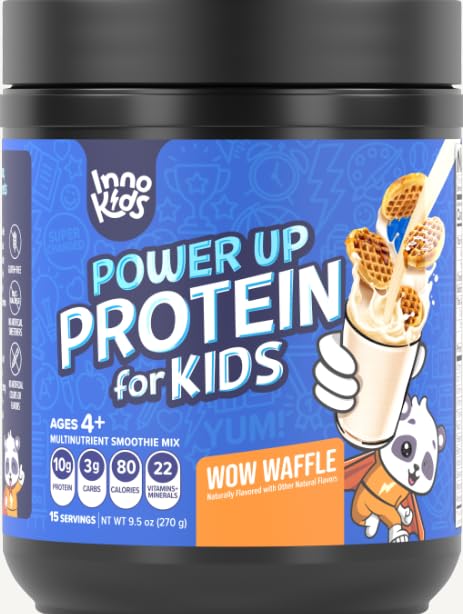 InnoSupps Power Up Protein for Kids Wow Waffle Flavor: Delicious Whey Nutrition InnoSuppsUS supplements