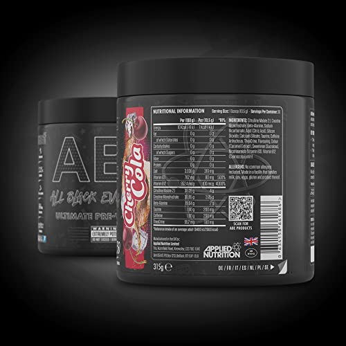 ABE All Black Everything Pre Workout Energy, Increase Physical Performance with Citrulline Applied NutritionUS supplements