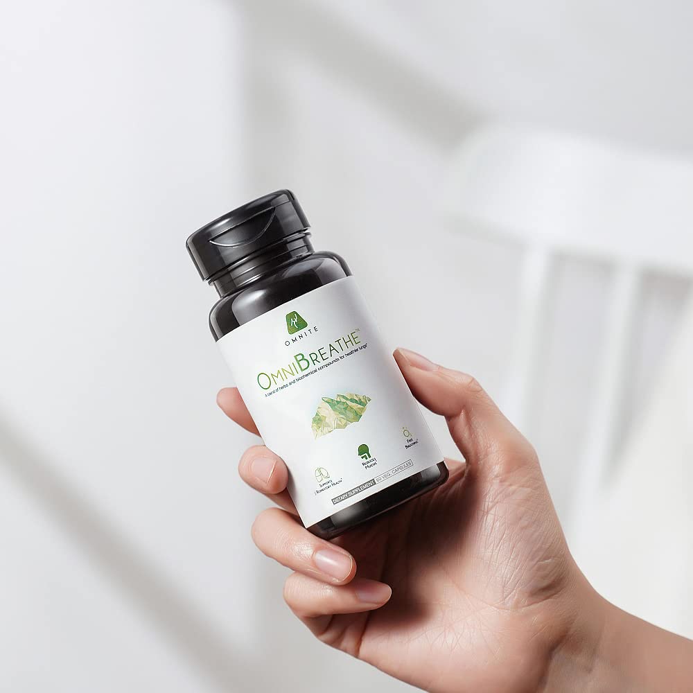 OmniBreathe for Lung Cleanse Detox Respiratory Wellness - Help Reduce Mucus & Cough for All Kinds OmniteAu supplements