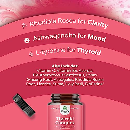 Advanced Thyroid Support for Women with Ashwagandha - Adaptogenic Thyroid Supplement Natures CraftAu supplements