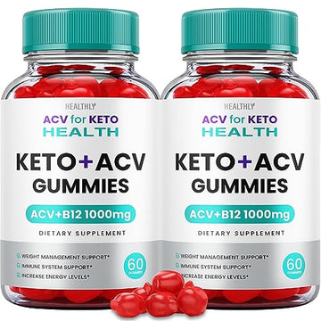 (2 Pack) Acv for Keto Health Gummies - Official Formula, Vegan - Acv for Keto Health Gummies HealthlyAu supplements