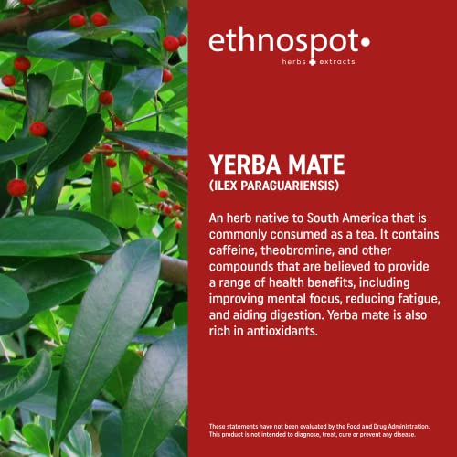 Full Spectrum Yerba Mate Capsules - Boosts Energy & Mental Focus - Supports Health EthnospotUS supplements