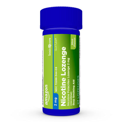 Amazon Basic Care Nicotine Polacrilex Lozenge, 2 mg (Nicotine), Mint Flavor Amazon Basic CareUS supplements