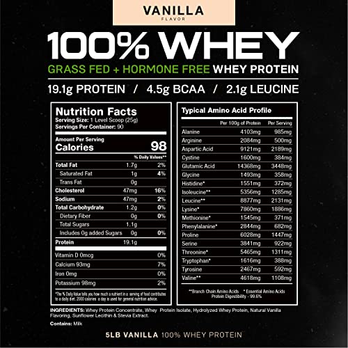 Muscle Feast 100% Grass-Fed Whey Protein, Pastured Raised Hormone Free All Natural Muscle FeastUS supplements