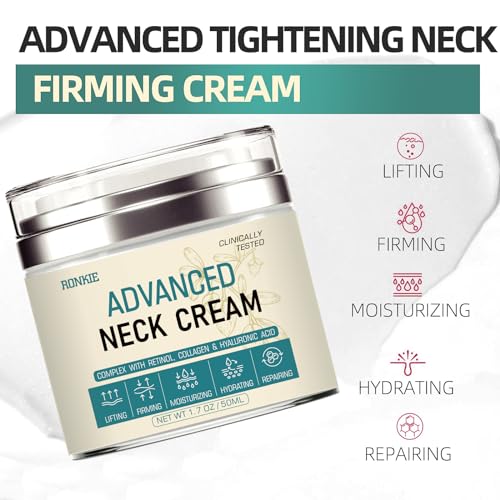 Neck Cream for Tightening Firming: Instant Face Lift Cream - Wrinkle Cream for Women RONKIEUS supplements