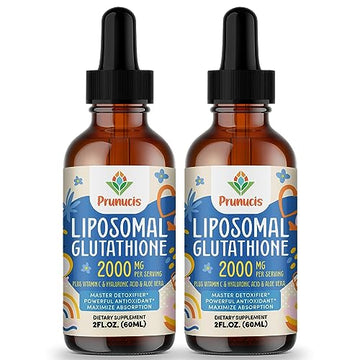 2000MG Liposomal Glutathione Liquid, 98% Absorption, Glutathione Liquid Supplement PrunucisAu supplements