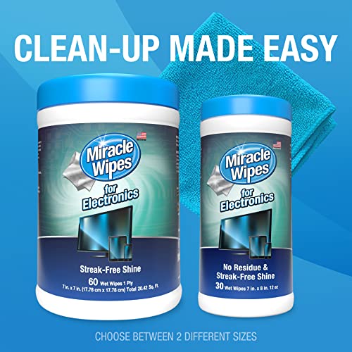 MiracleWipes for Electronics Cleaning - Screen Wipes Designed for TV, Phones, Monitors Miracle BrandsUS supplements